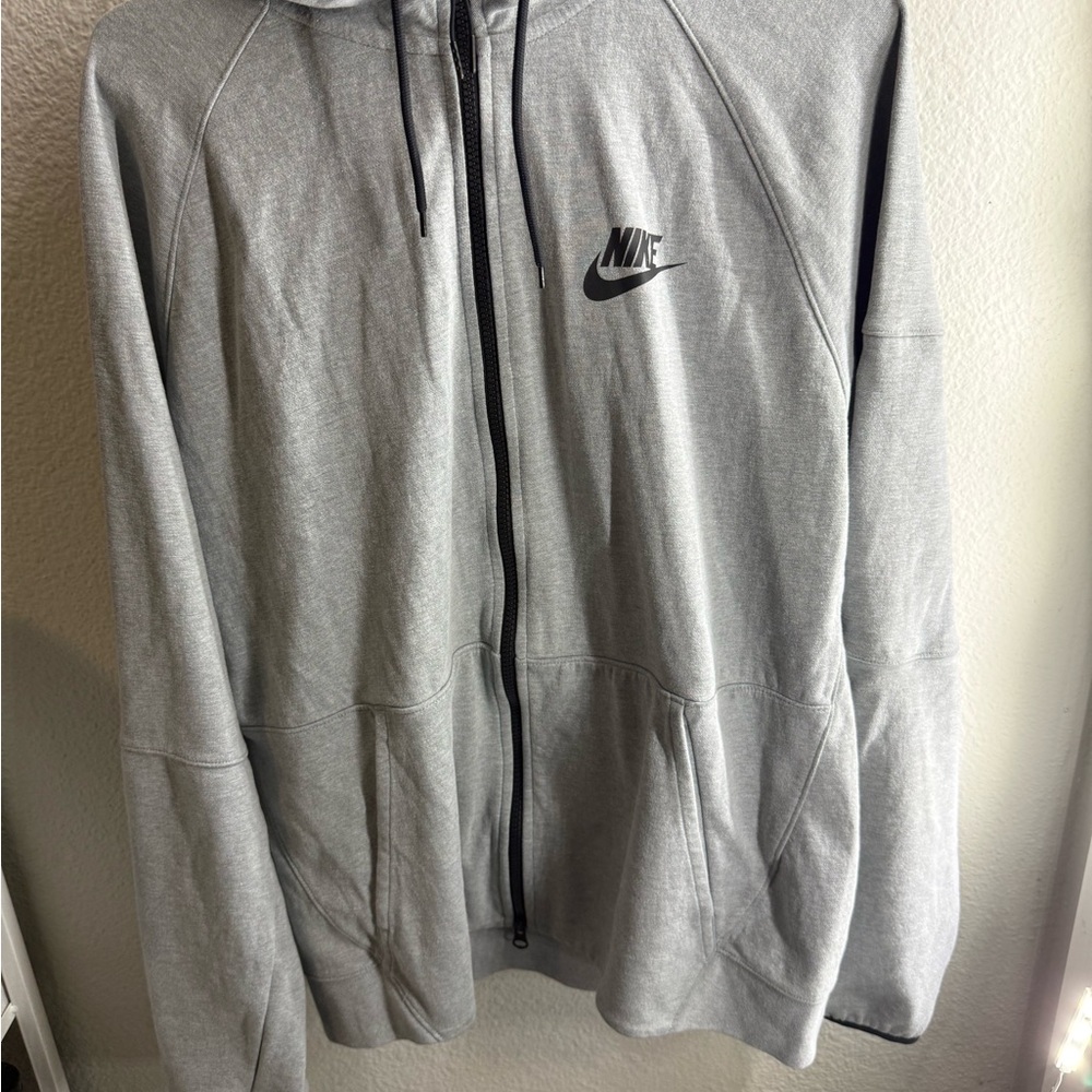 Nike Heather Gray Zip-Up Jacket